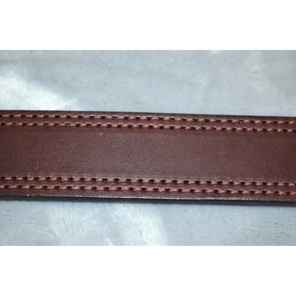Spencer's Western World Brown Cowhide Leather Belt USA Boho Men's 48